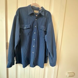 Haband long sleeve snap pearl colored buttons western style xxl